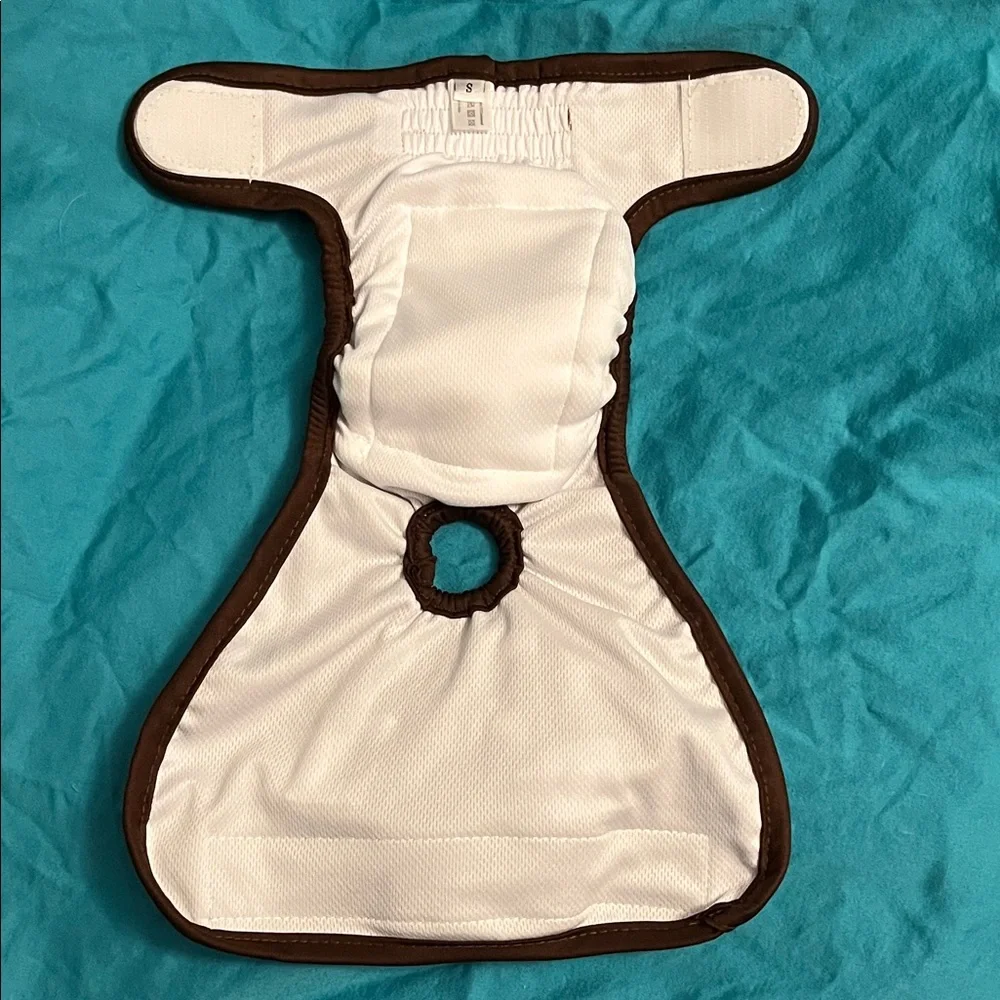 PET SOFT REUSABLE 🐶 BROWN PUPPY/DOG DIAPER SMALL
